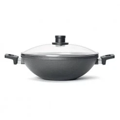 Woll Nowo 12.5 in. Wok with 2-Side Handles and Lid by Frieling