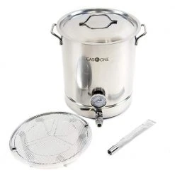 Brew Kettle Complete Kit 40 qt. Stainless Steel Stock Pot by GASONE