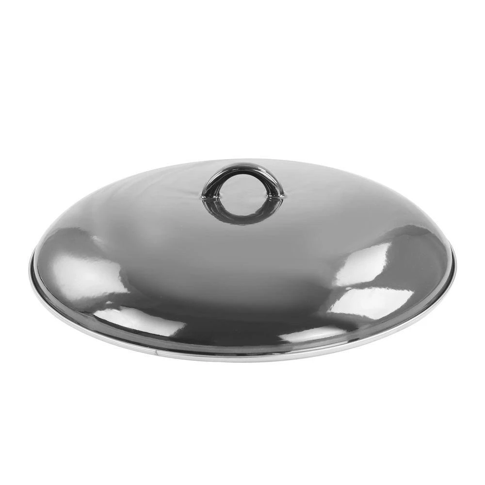 5 qt. Gray Enamel on Steel Braiser Pan with Lid by GIBSON HOME - Image 5