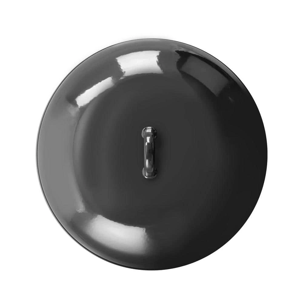 5 qt. Gray Enamel on Steel Braiser Pan with Lid by GIBSON HOME - Image 6