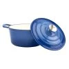 4 qt. Round Cast Iron Dutch Oven in Blue with Lid (1-Pack) by Epicurious