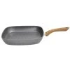 Stone & Wood 11 in. Aluminum Nonstick Grill Pan in Granite by Tognana