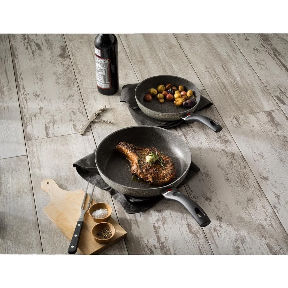 Parma 2-Piece Aluminum Ceramic Nonstick Frying Pan Set in Gray by Ballarini - Image 2