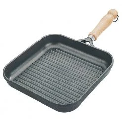 Tradition 10 in. Cast Aluminum Nonstick Grill Pan in Gray by Berndes