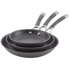 Radiance 3-Piece Hard-Anodized Aluminum Nonstick Skillet Set in Gray by Circulon
