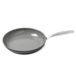 Chatham 12 in. Hard-Anodized Aluminum Ceramic Nonstick Frying Pan in Gray by GreenPan