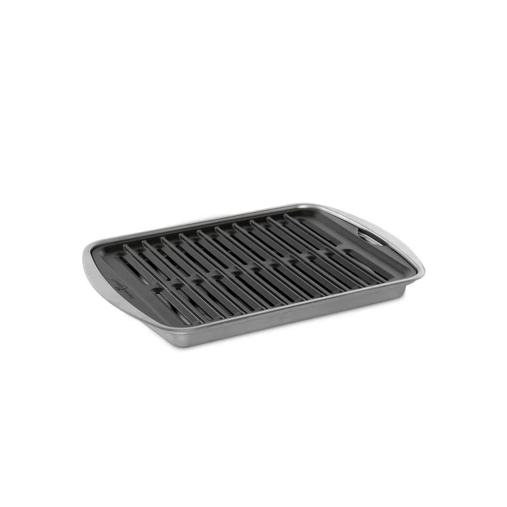 17.5 in. Cast Aluminum Grill Pan in Gray by Nordic Ware