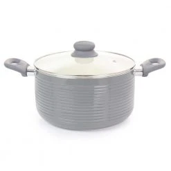 Ridge Valley 6 qt. Grey Aluminum Nonstick Dutch Oven by Oster