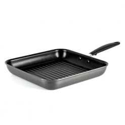 Good Grips 11 in. Hard-Anodized Aluminum Nonstick Grill Pan in Gray by OXO