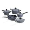 Diamond LITE 10-Piece Cast Aluminum Nonstick Cookware Set in Gray by Woll