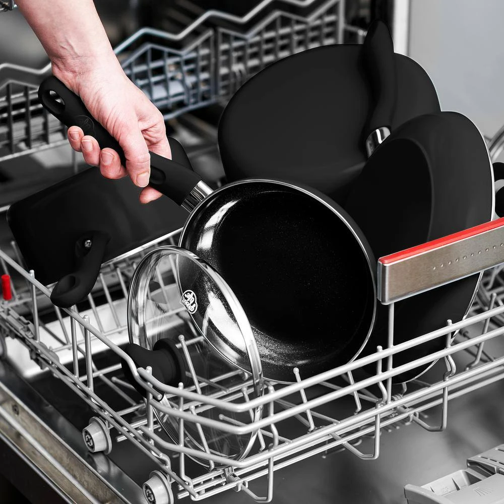 Diamond 11 in. Aluminum Ceramic Nonstick Square Griddle in Black by GreenLife - Image 5