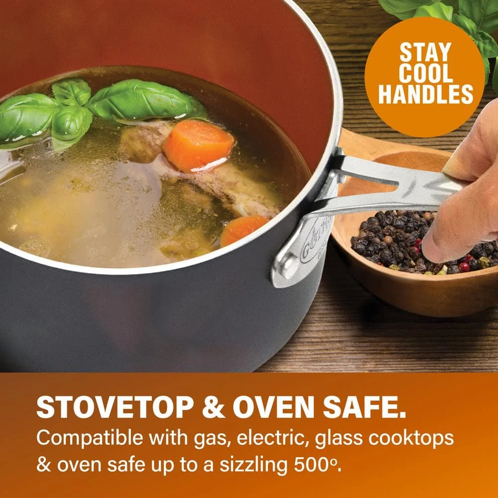 14-Piece Aluminum Ti-Ceramic Nonstick Cookware Set by Gotham Steel - Image 4