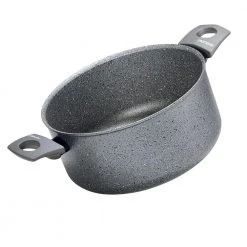 Greystone 5.5 qt. Round Cast Aluminum Nonstick Dutch Oven in Grey by Moneta