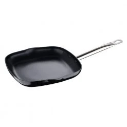 11.1 in. x 9.45 in. Nonstick Black Aluminum Griddle by BERGNER