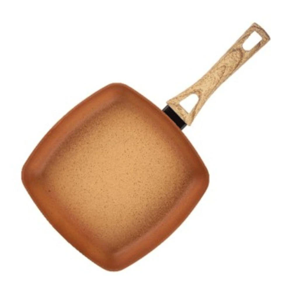 11.02 in. x 18.7 in. Copper Aluminum Griddle Frying Pan With Nonstick Coating by Unbranded - Image 2