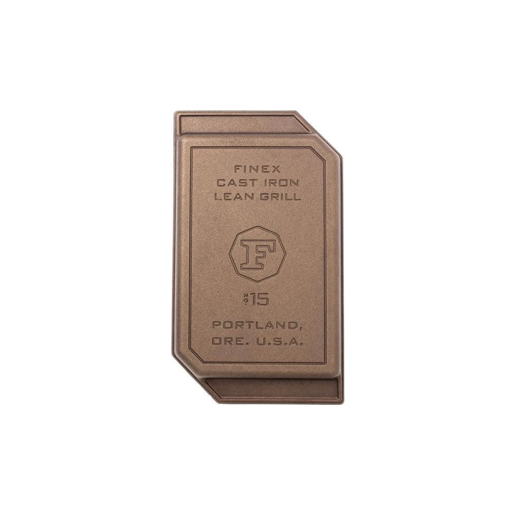 Cast Iron Collection 15 in. Cast Iron Grill Pan in Iron Patina by FINEX - Image 3