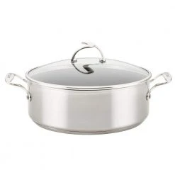 7.5 qt. Silver Stainless Steel Stock Pot with Lid by KitchenAid