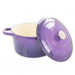 Artisan 7 qt. Enameled Cast Iron Dutch Oven with Lid in Lavender (2-Piece) by Crock-Pot