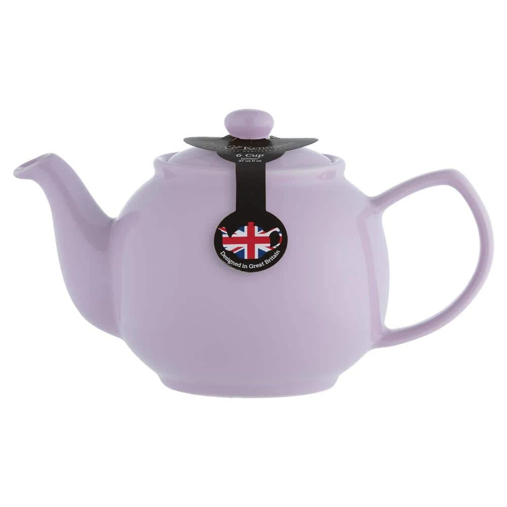 6-Cup Lavender Stoneware Teapot by PRICE & KENSINGTON