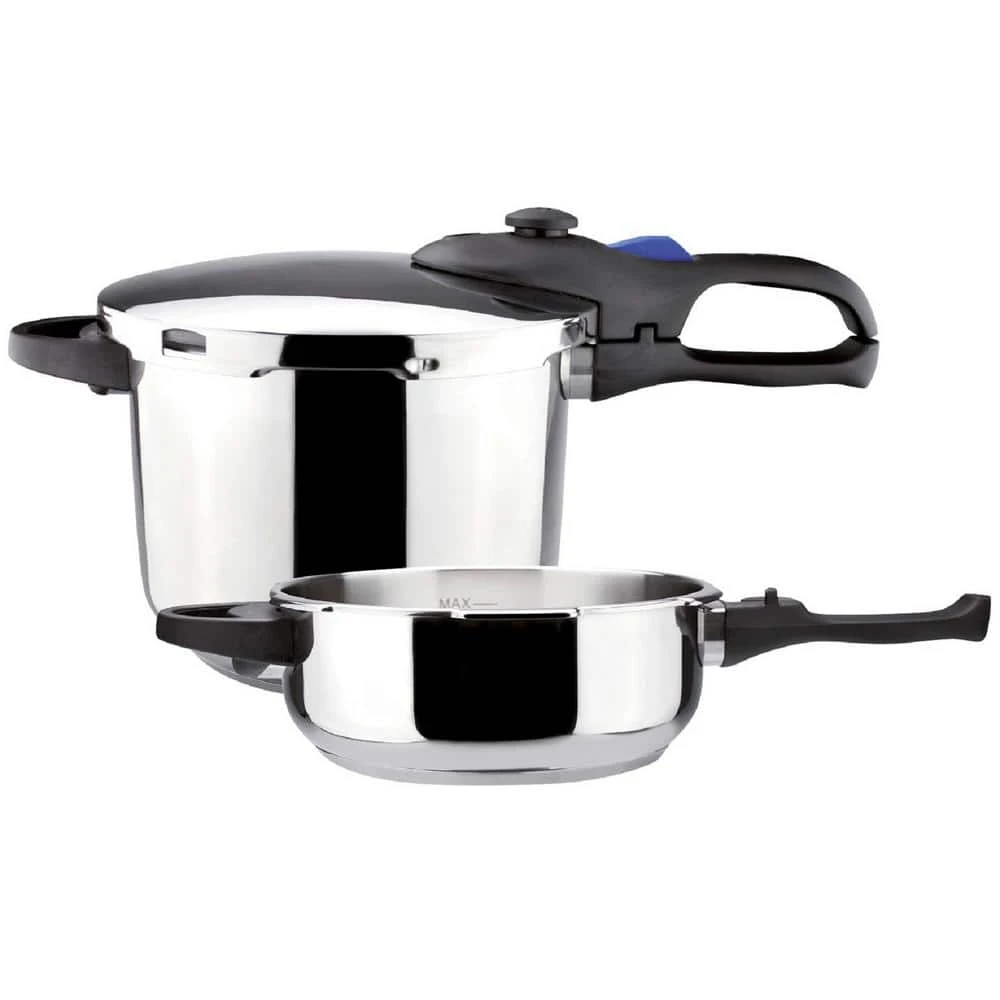 Favorit 4.2 + 6.3 Qt. Stainless Steel Pressure Cooker Set by Magefesa - Image 5