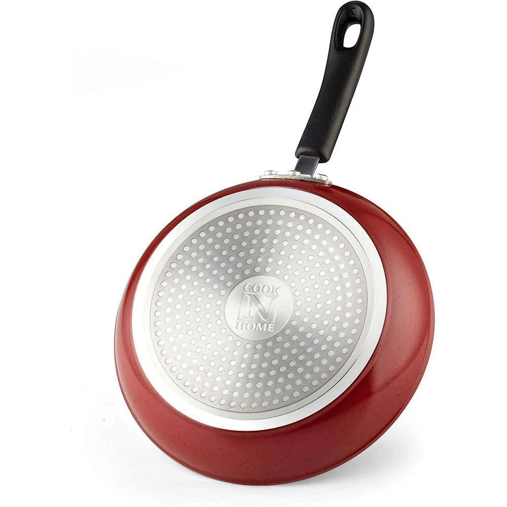 3-Piece Fry Pan/Saute Pan Set with Nonstick Coating Industion Compatible Buttom 8 in./9.5 in./11 in. by Cook N Home - Image 4