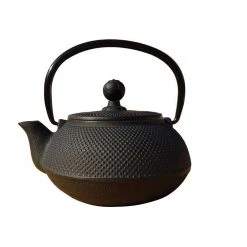 20 oz. Cast Iron Sapporo Teapot in Matte Black by Old Dutch