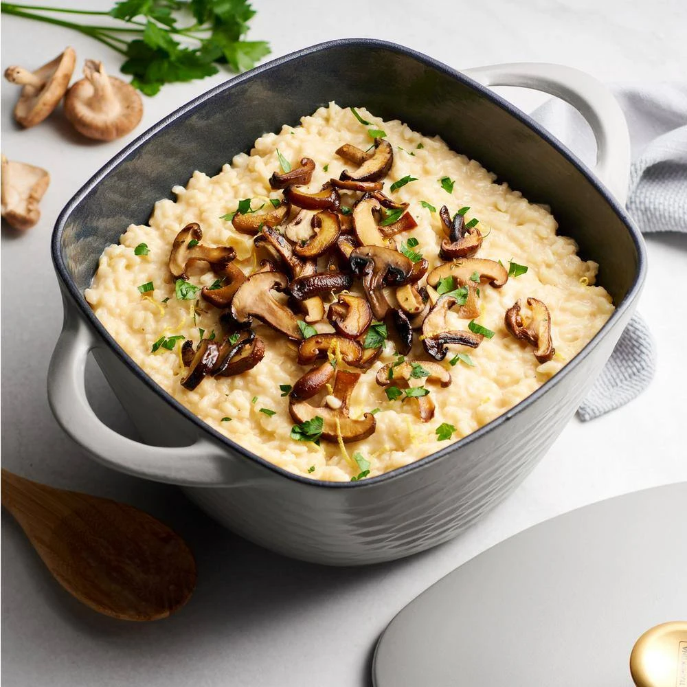 Prisma 7 qt. Enameled Cast Iron Covered Square Dutch Oven - Matte Gray by Tramontina - Image 5