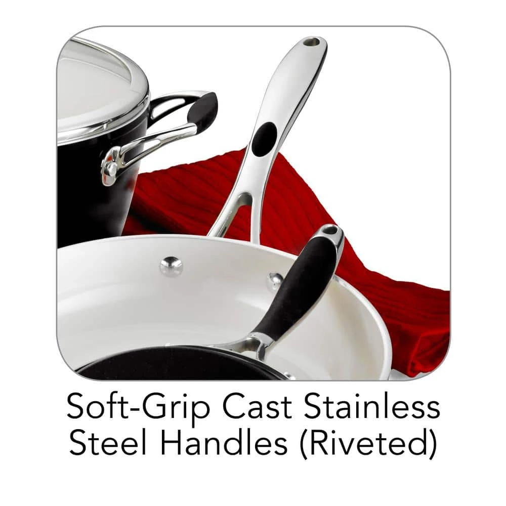 Gourmet Ceramica Deluxe 10-Piece Metallic Black Cookware Set with Lids by Tramontina - Image 5