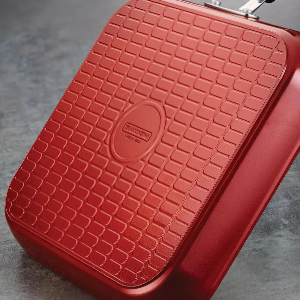 Style Ceramica 12 in. Aluminum Ceramic Nonstick Grill Pan in Metallic Copper by Tramontina - Image 3