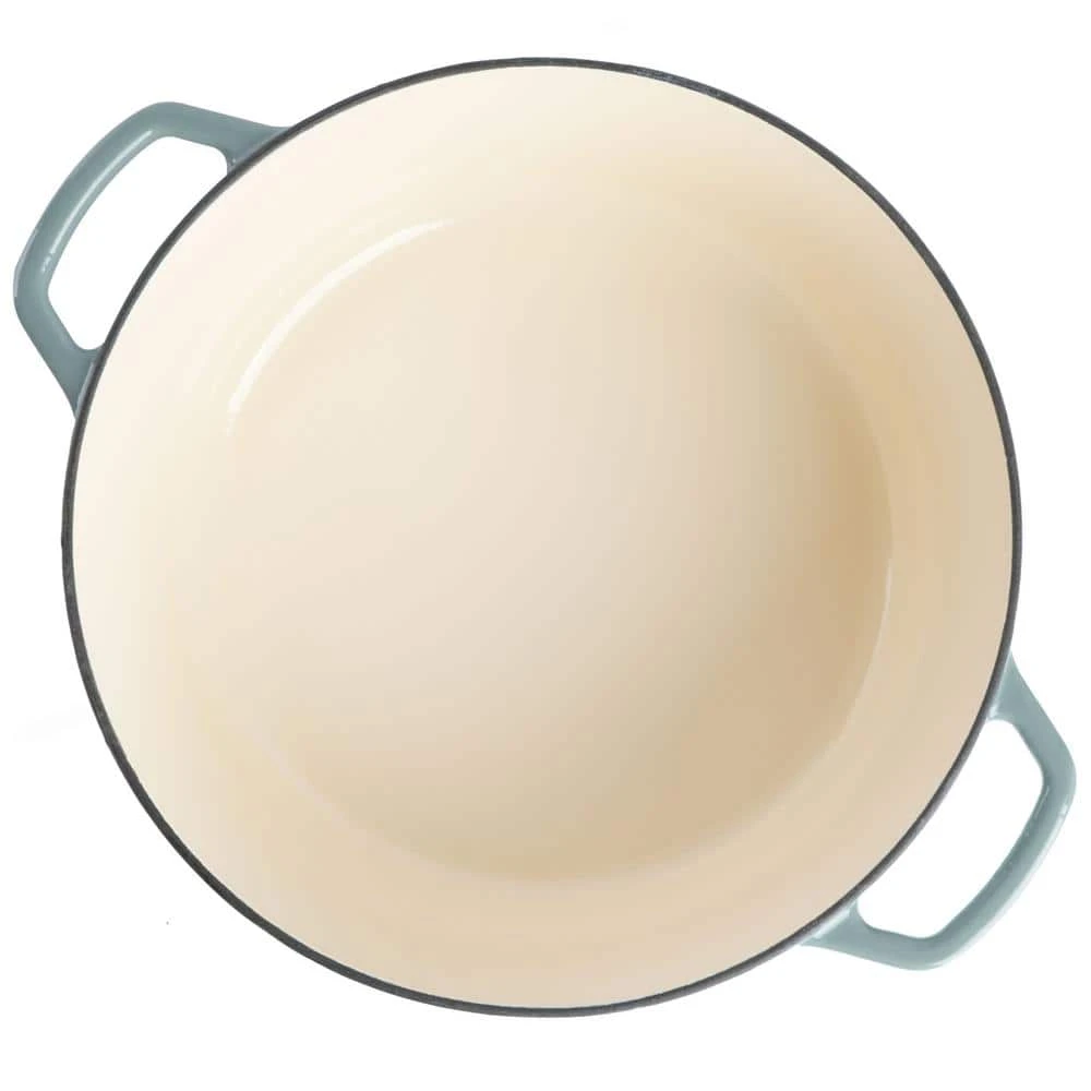 Savory Saffron 6 qt. Enameled Cast Iron Dutch Oven with Lid in Mint by Spice BY TIA MOWRY - Image 7