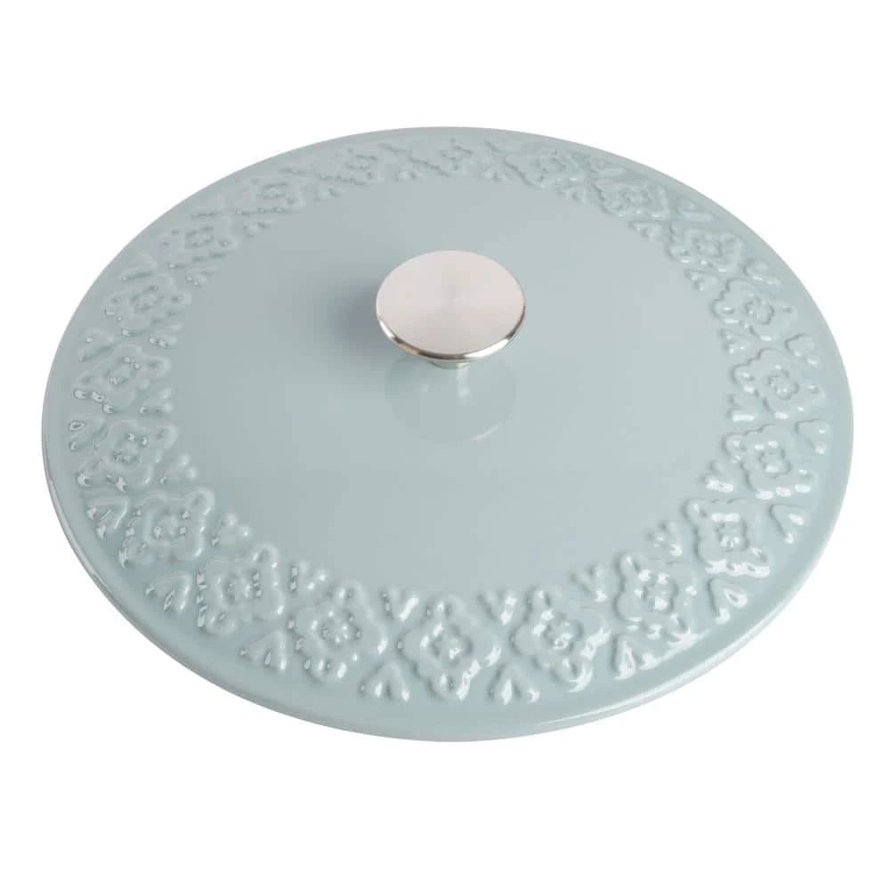 Savory Saffron 6 qt. Enameled Cast Iron Dutch Oven with Lid in Mint by Spice BY TIA MOWRY - Image 8