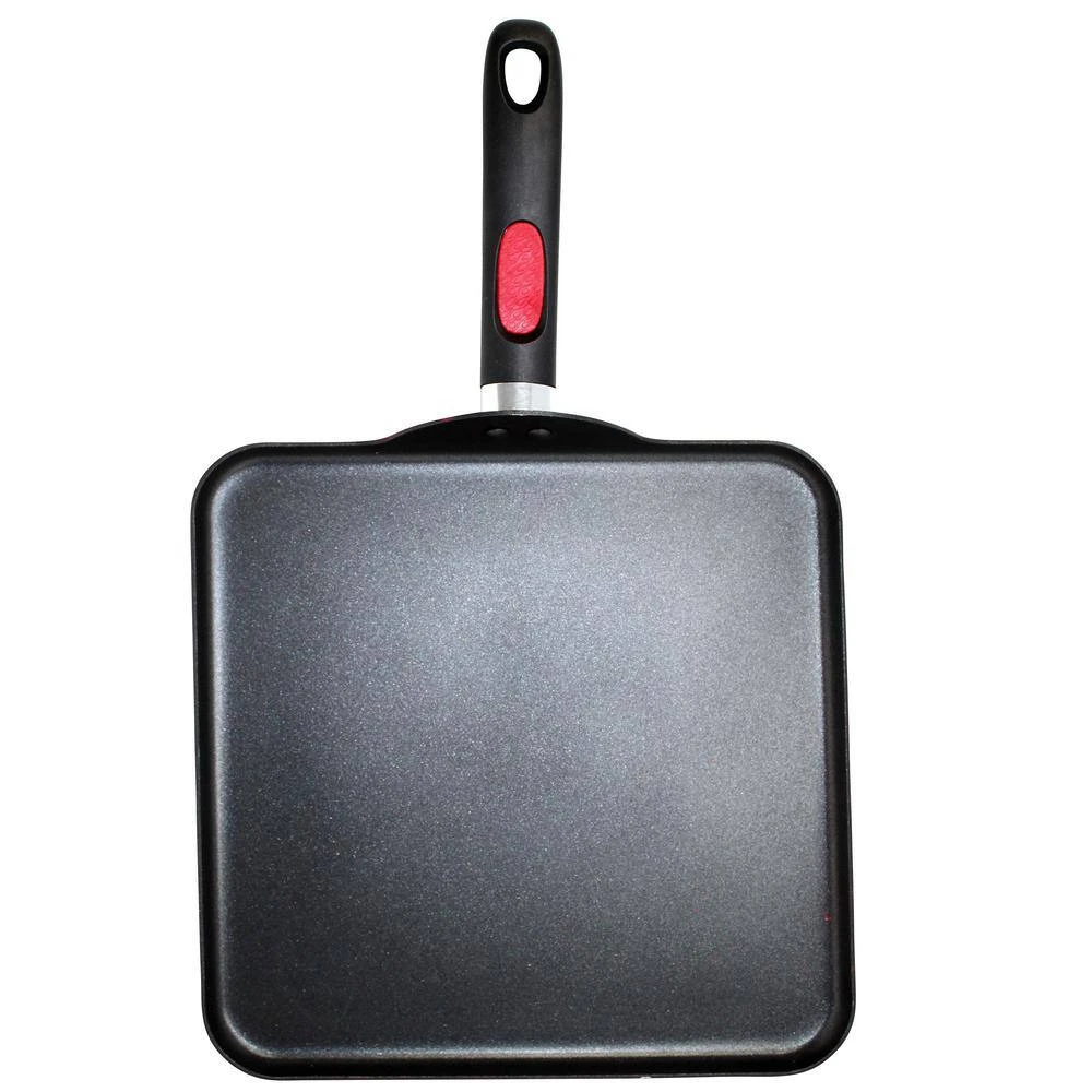 11 in. x 11 in. Red Aluminum Stove Top Griddle by Mirro - Image 2