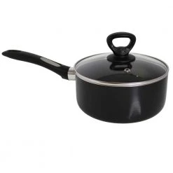 1 qt. Aluminum Nonstick Sauce Pan in Black by Mirro