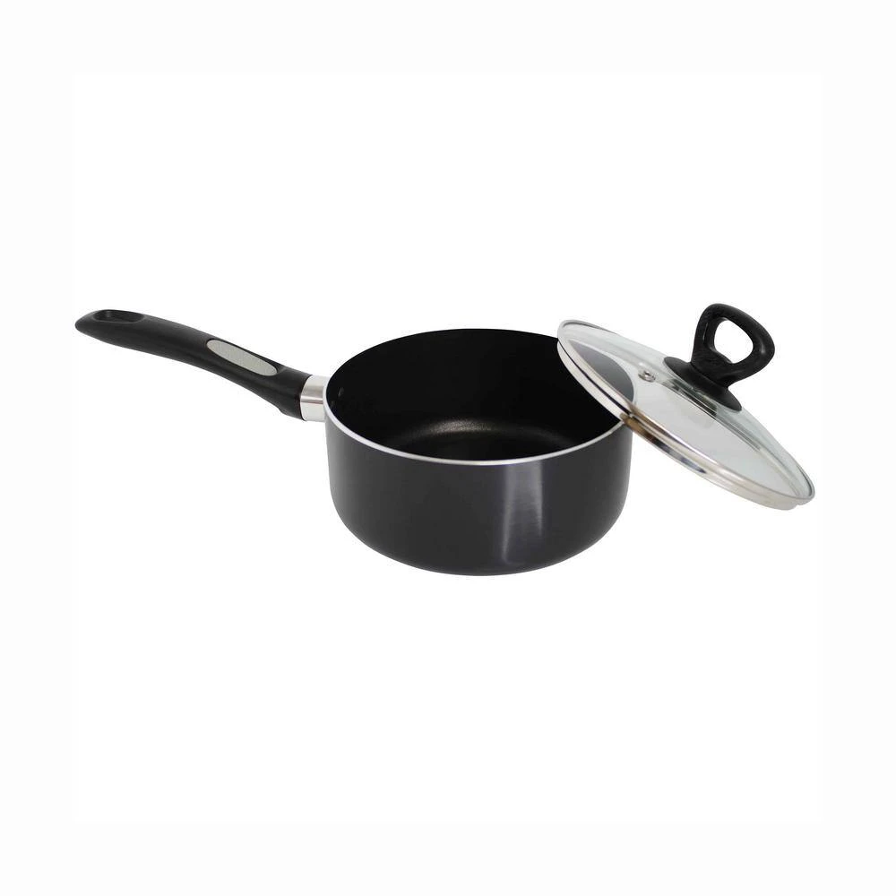 1 qt. Aluminum Nonstick Sauce Pan in Black by Mirro - Image 2