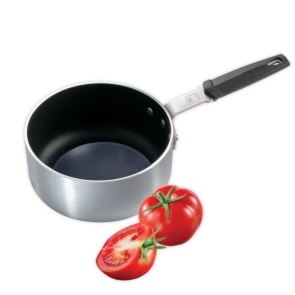 Pro Protection Base 3 qt. Aluminum Nonstick Sauce Pot in Silver by Moneta - Image 3