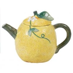 24 oz. Citron 3-D Multi-Colored Lemon Teapot by Certified International