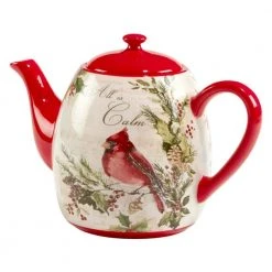 Silent Night 5-Cup Earthenware Teapot by Certified International