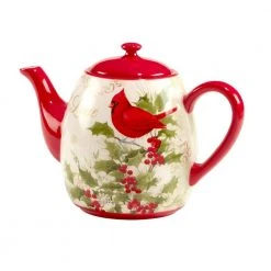 Winter's Medley 5-Cup Earthenware Teapot by Certified International