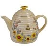 Bee Sweet Beehive 3D 32 oz. 3-Cup Multicolored Teapot by Certified International