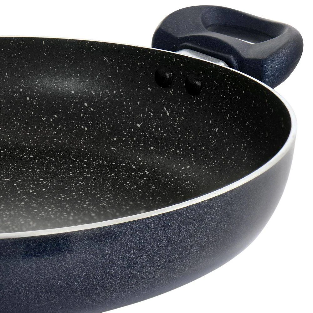 Anetta 3.5 qt. Nonstick Aluminum Saute Pan with Lid in Navy Blue by Oster - Image 4