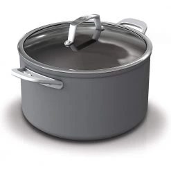 8 qt. Foodi NeverStick Premium Aluminum and Stainless Steel Stock Pot with Glass Lid by NINJA