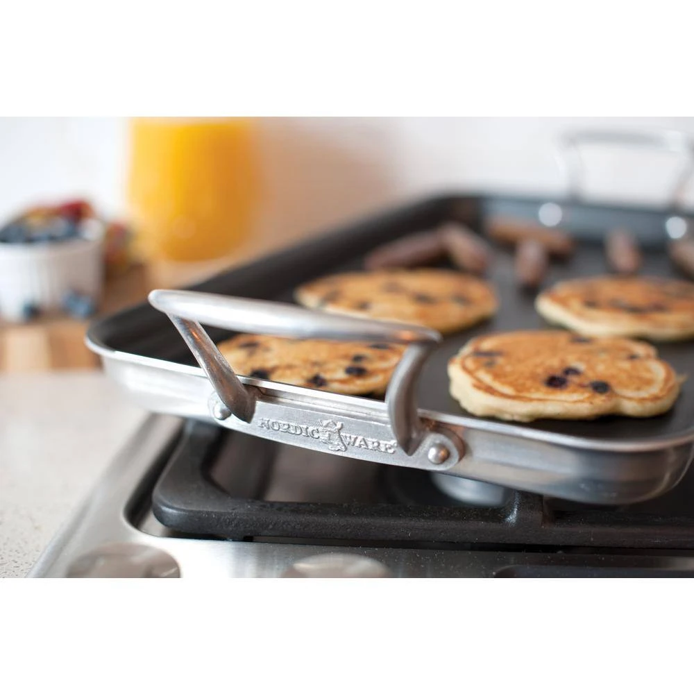 Aluminum Grill Griddle with Nonstick Coating by Nordic Ware - Image 2