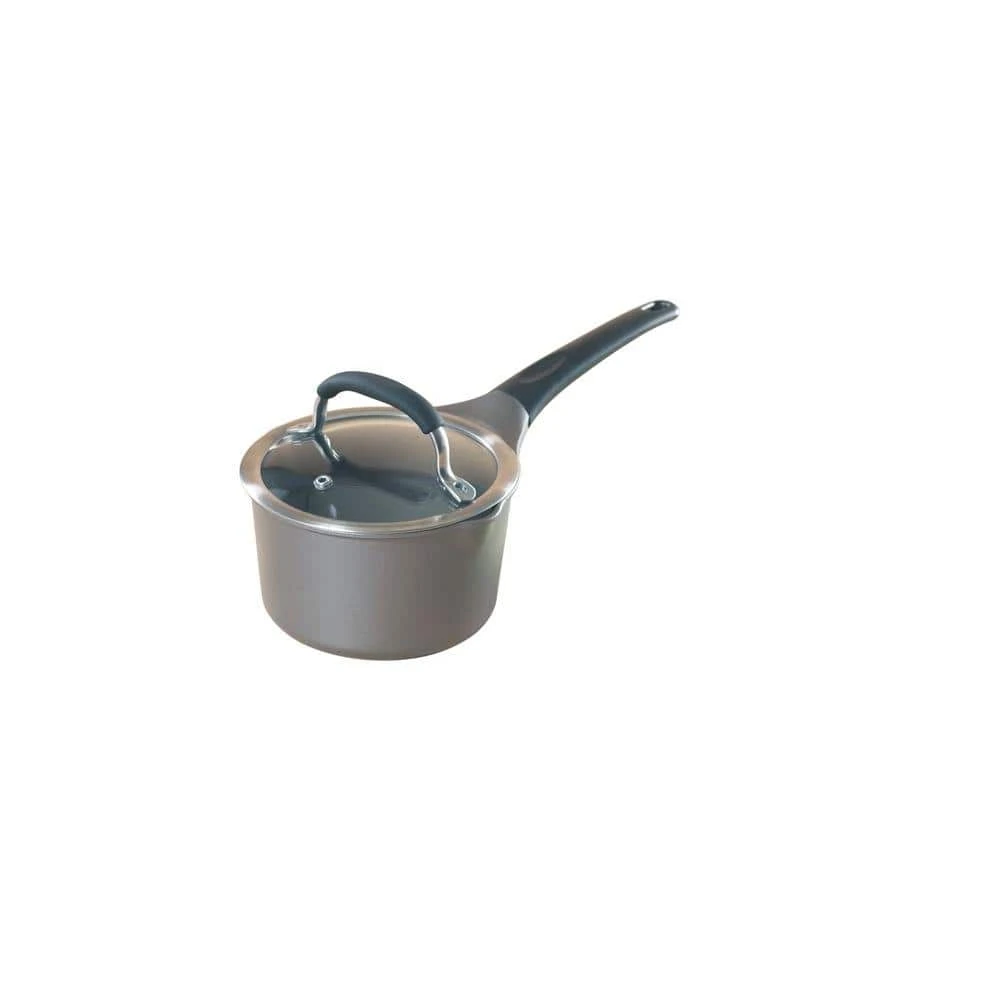 Pro Cast 1.5 qt. Cast Aluminum Nonstick Sauce Pot in Gray with Glass Lid by Nordic Ware