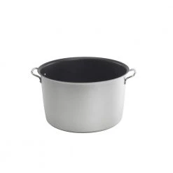 16 qt. Steel Nonstick Stock Pot in Stainless Steel by Nordic Ware