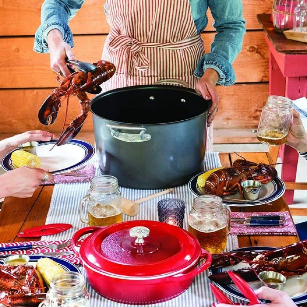 20 qt. Steel Nonstick Stock Pot in Stainless Steel by Nordic Ware - Image 2