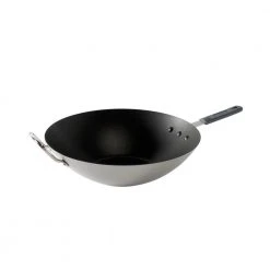 Restaurant 14 in. Aluminum Nonstick Wok in Silver by Nordic Ware