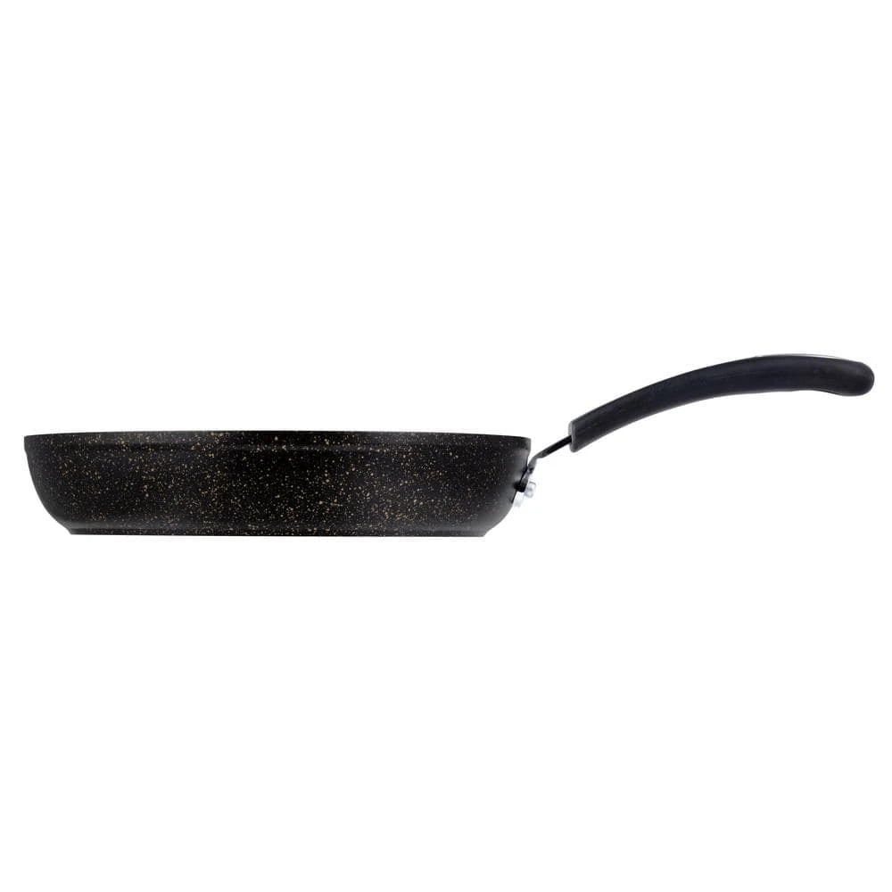 Stone Earth 12 in. Aluminum Ceramic Nonstick Frying Pan in Obsidian Gold by Ozeri - Image 3