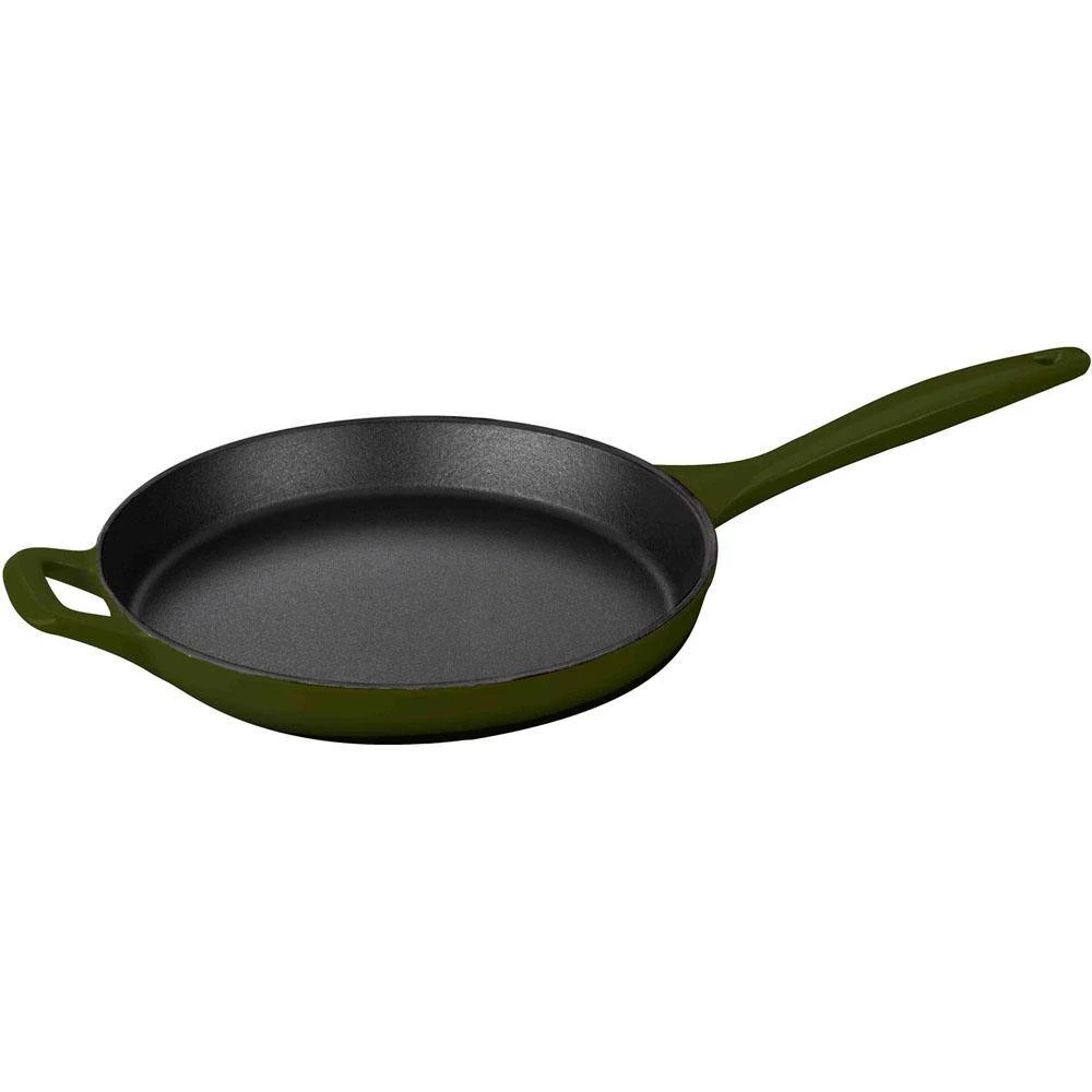 PRO Range 5-Piece Cast Iron Cookware Set in Olive Green by La Cuisine - Image 6
