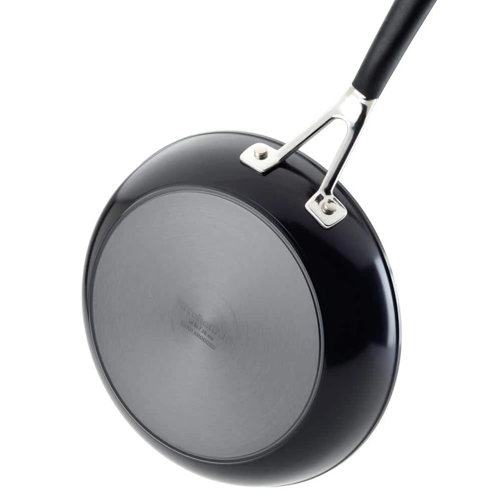Hard Anodized Nonstick 2-Piece Onyx Hard Anodized Aluminum Skillet Set with 8.25 in. and 10 in Frying Pans Set by KitchenAid - Image 3