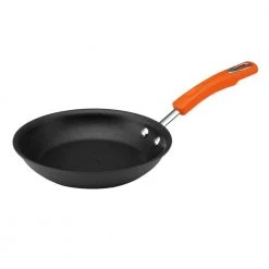 Classic Brights 8.5 in. Hard-Anodized Aluminum Nonstick Stovetop Skillets in Orange and Gray by Rachael Ray